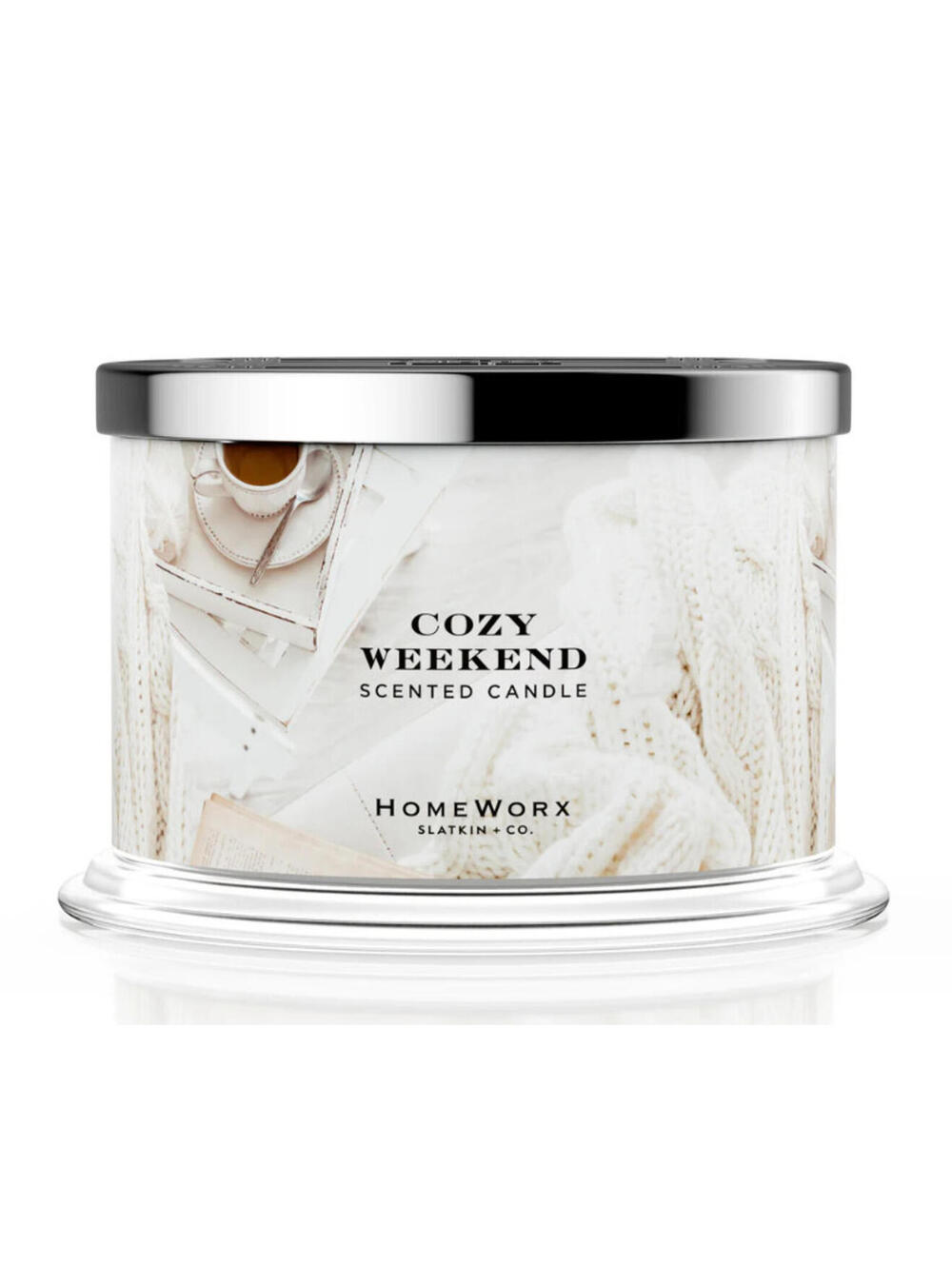 HomeWorx by Slatkin & Co - Cozy Weekend 4 Wicks 18 Oz Candle NEW!!